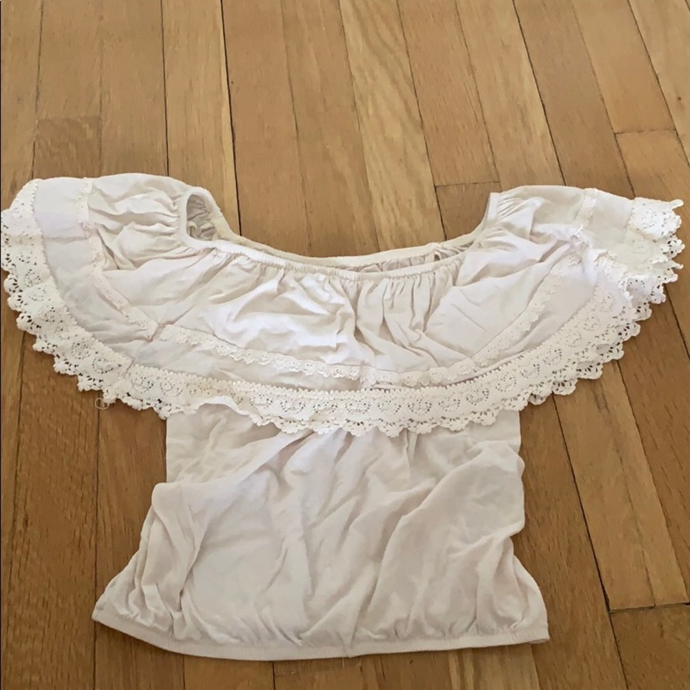 off the shoulder crop top